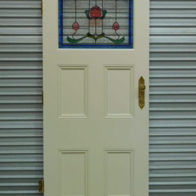 Leadlight Internal Timber Door 855mm wide x 2070mm high, t7