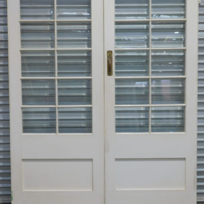 External Colonial French Doors with 10 Glass Panes, As1