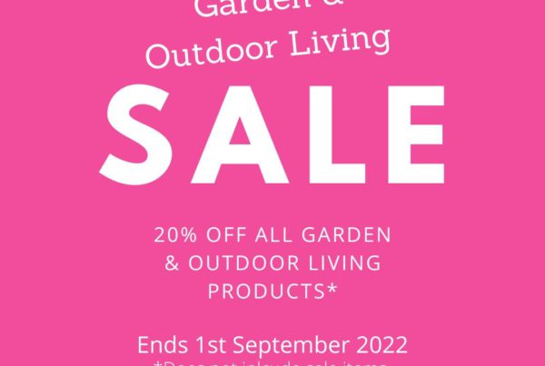 20% off all Garden and Outdoor Living